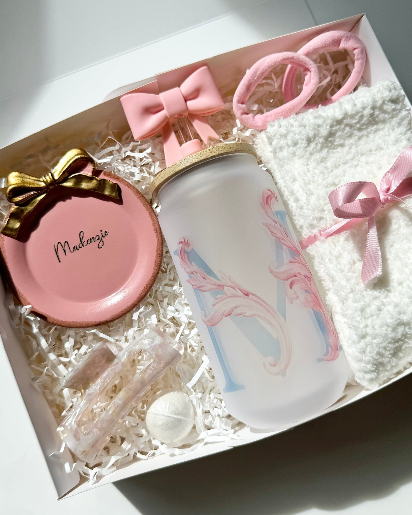 pink girly coquette bow style gift box for a teen girl Christmas gift box coquette bow pink gift idea trendy pink coquette bow style gift basket for best friend cheer up gift niece birthday gift basket birthday gift for girlfriend pamper gift coworker cheer up pamper self care gift pink aesthetic bookish girl gift basket pamper her daughter sweet 16 gift set with self care accessories for birthday gift box pamper accessories for teen girl care package gift idea for daughter care package for college dorm