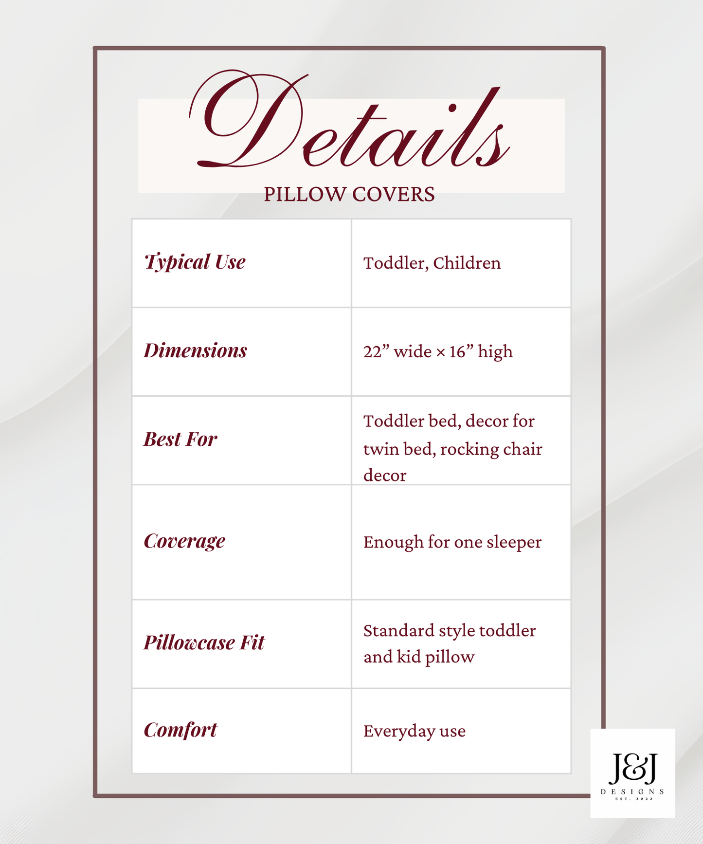 Kids Monogram Pillow Cover