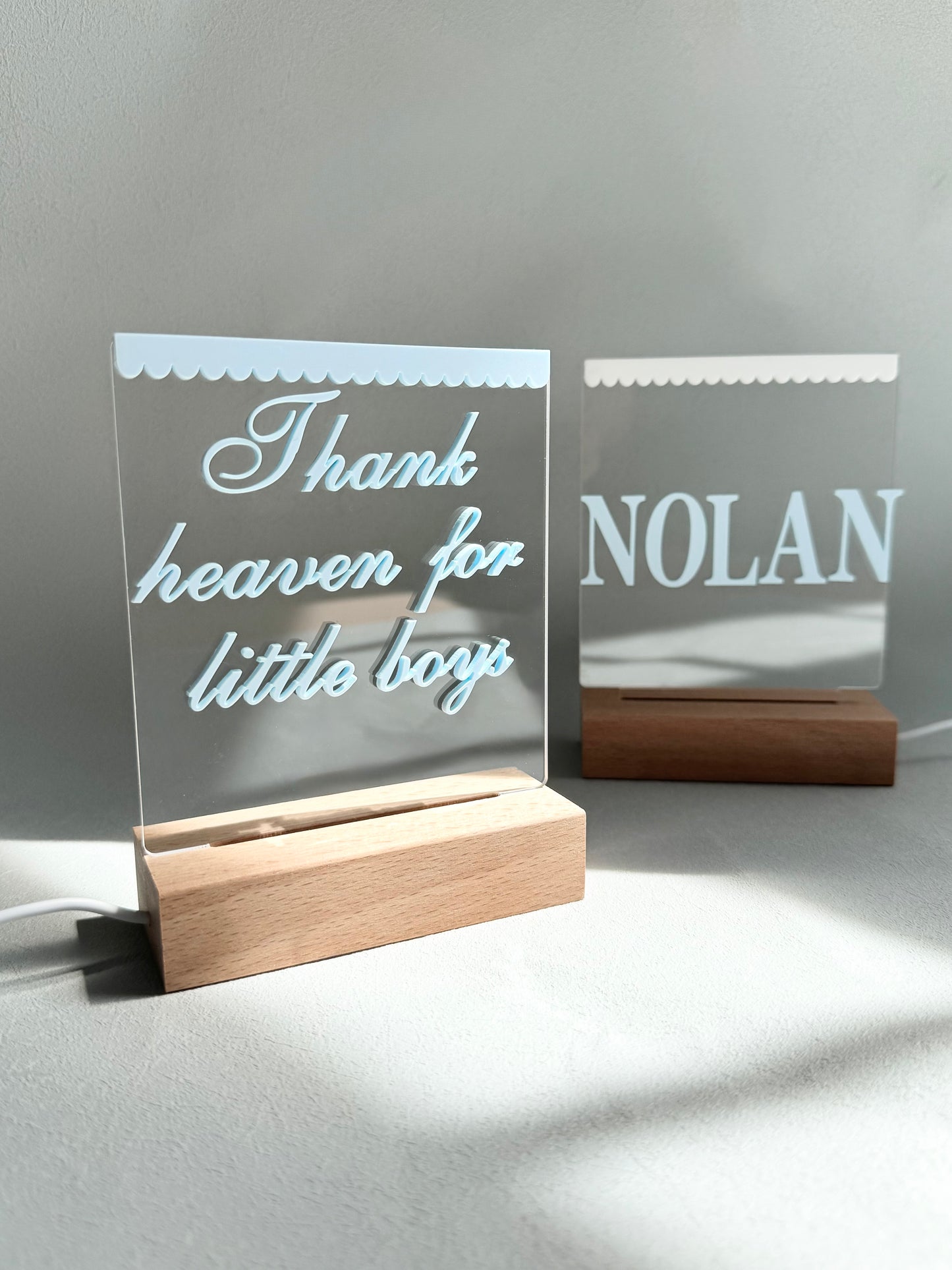 Nightlight with Name Nursery Decor