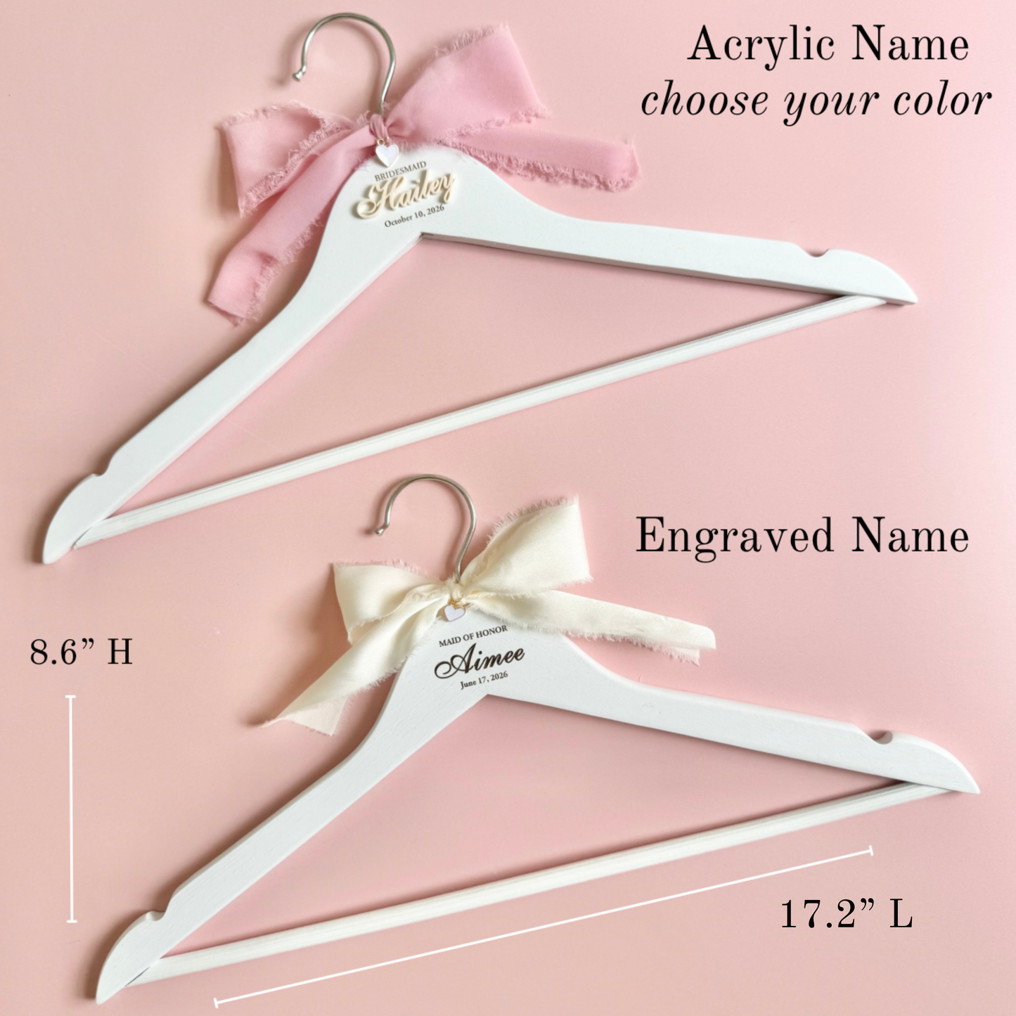Personalized Wedding Dress Hanger