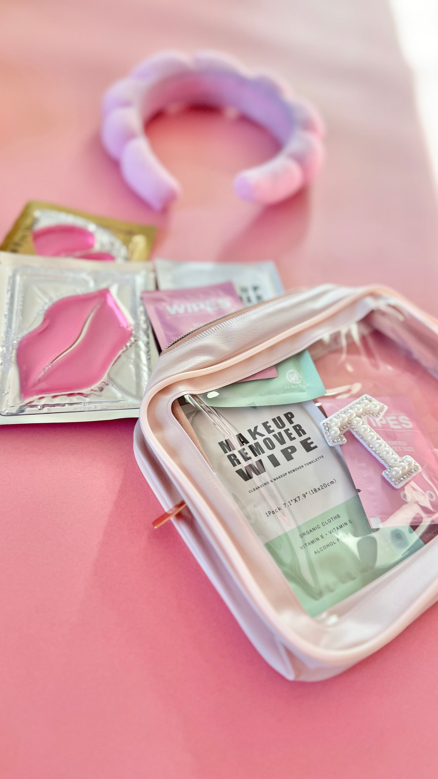 Preppy Girls Trip Gift Idea Spa Pamper Kit Makeup Bag Party Favor Goodie Bag preppy stuff girls weekend gifts spa party favor for teen birthday party swag bag filler gifts for sleepover party favor gift for girl slumber party spa bachelorette party gifts goodie bag idea for Tween makeup party movie night gift idea for pajama party girly gifts beauty spa gifts for her makeup bag filled gift spa self care gift idea kids spa gift girls night spa stuff at home spa kit for 16 birthday goodie bag spa day gifts