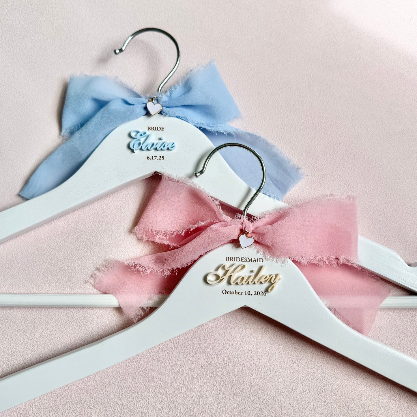 Personalized Hanger for Bridal Party Wedding Dress Hanger with Name for Bridesmaid Dress Hanger for Maid of Honor Gift for Wedding Party bride to be gift something blue gift for bride on wedding day gift for matron of honor wedding dress hanger with name for photography with wedding dress she said yes to the dress gift for wedding dress shopping day gift for mother of the bride gift for mother of the groom white wedding dress hanger with engraved wedding date and name for bridal party gift