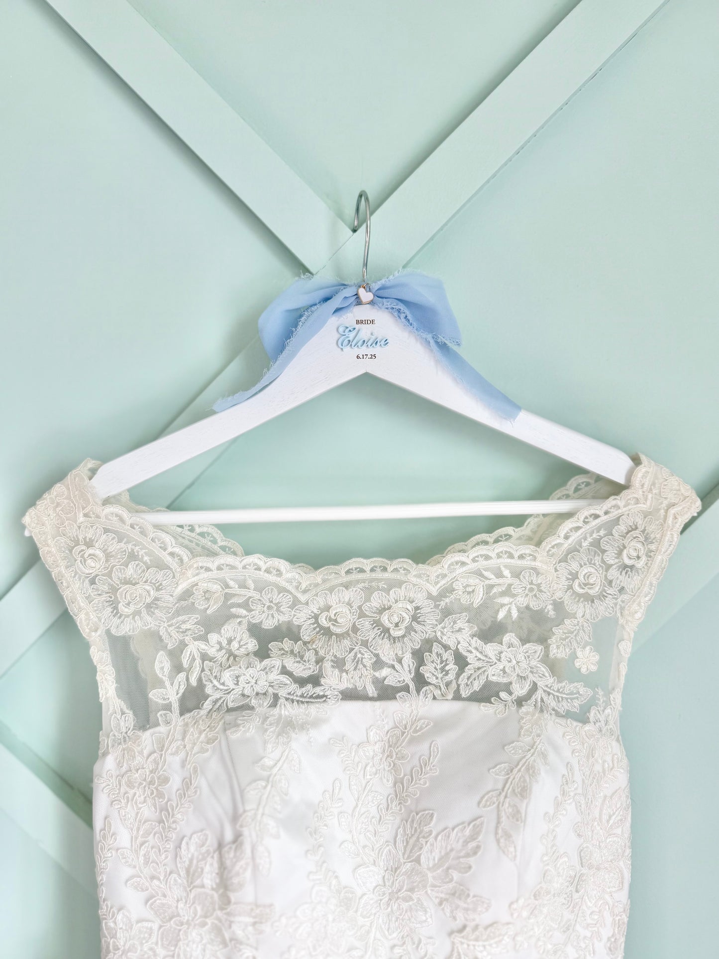 Personalized Hanger for Bridal Party Wedding Dress Hanger with Name for Bridesmaid Dress Hanger for Maid of Honor Gift for Wedding Party bride to be gift something blue gift for bride on wedding day gift for matron of honor wedding dress hanger with name for photography with wedding dress she said yes to the dress gift for wedding dress shopping day gift for mother of the bride gift for mother of the groom white wedding dress hanger with engraved wedding date and name for bridal party gift