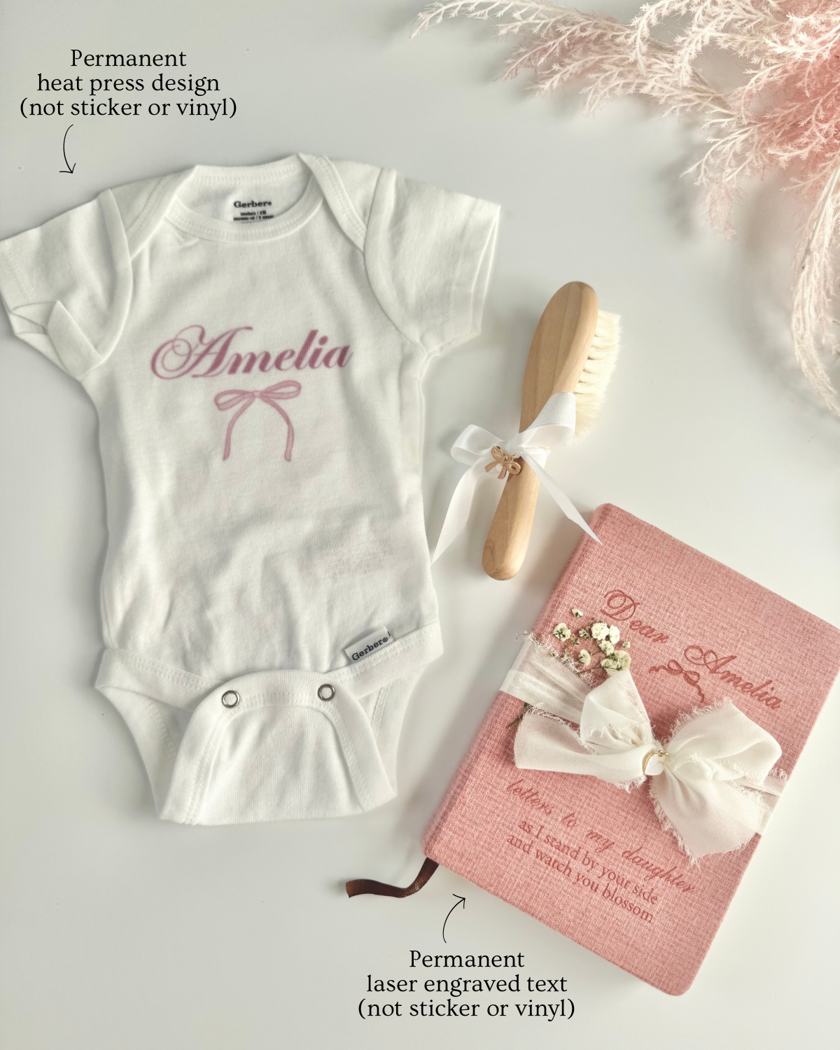 Baby Gift Personalized Baby Shower Girl Gift Box for Newborn Girl Mom Gift Letters to My Daughter Journal Gift for New Parent Pregnancy Gift mom to be gift set pregnant new mom gift basket for congratulations new baby girl gift box for pregnant gift