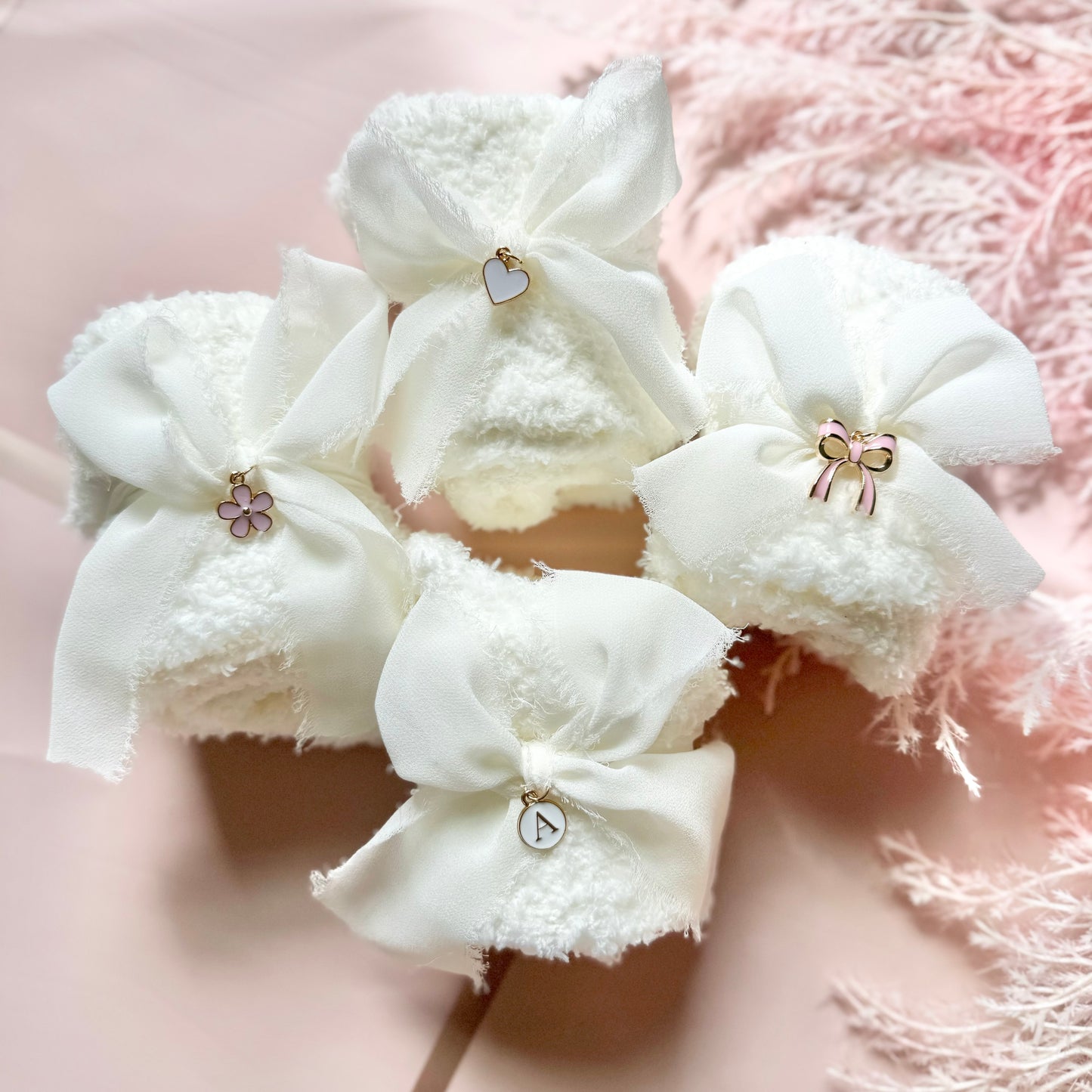 Fuzzy Socks for Bow Theme Gift