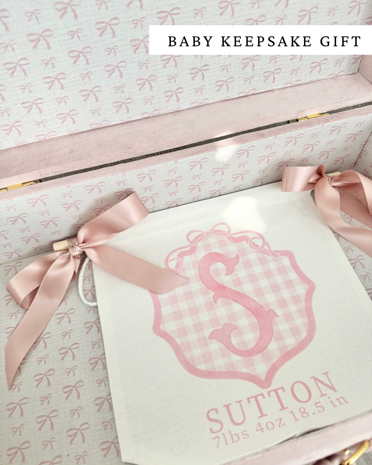 Personalized baby girl banner with floral crest design displayed on nursery crib custom name sign for baby shower gift idea unique newborn photo prop soft pink nursery wall decor for baby girl elegant custom baby name banner for crib or hospital door handmade baby girl room sign perfect for baby shower gift basket or first birthday photos custom heirloom nursery decoration for little girl timeless floral baby name sign for newborn announcement or photography backdrop girl wall nursery decor pink