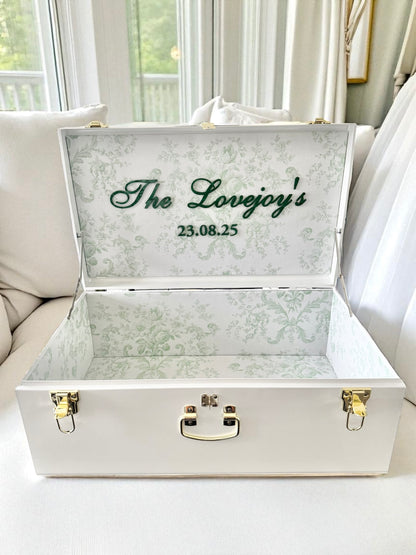 Bride Personalized Keepsake Trunk with Name Wedding Gift