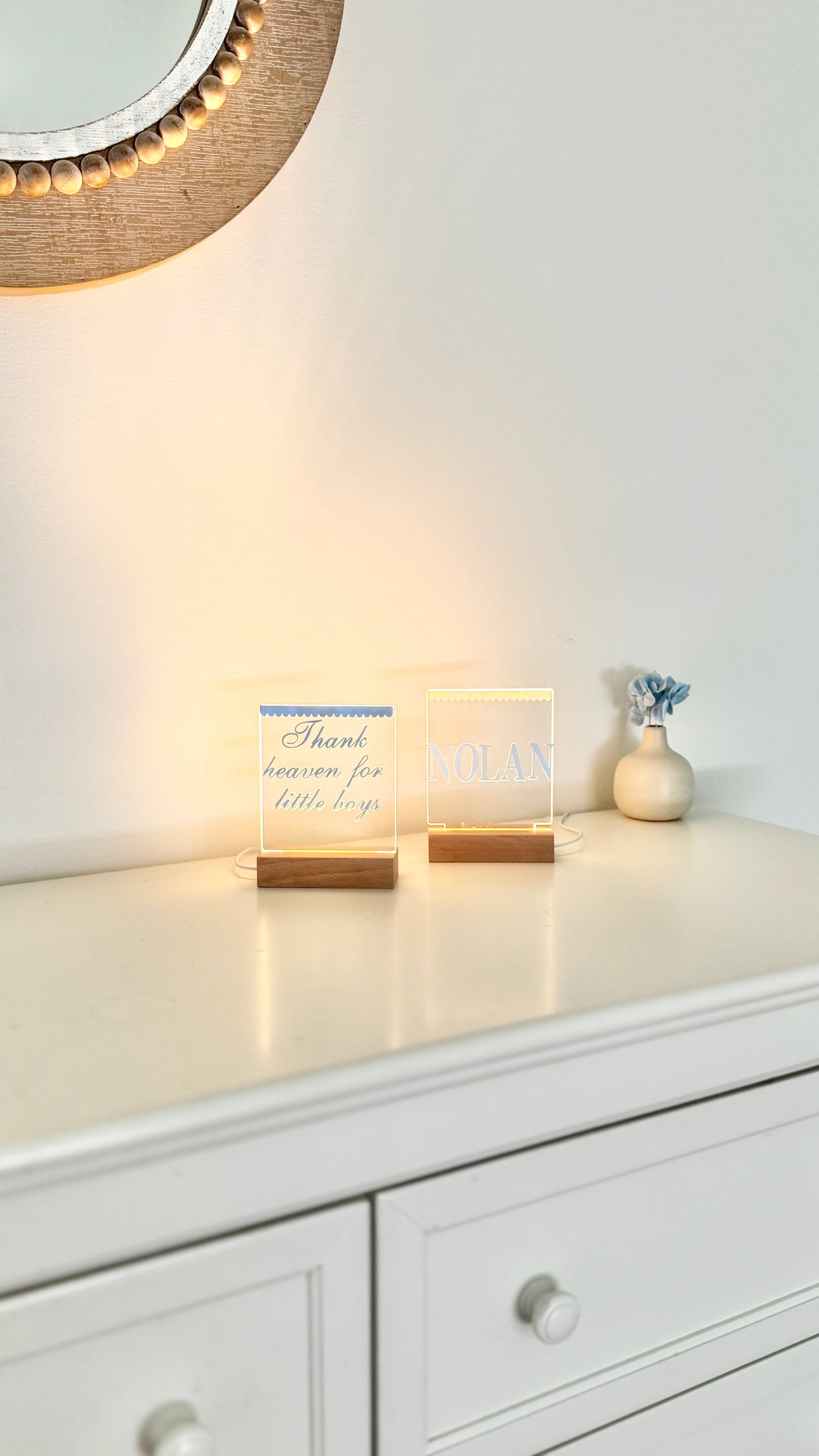 Nightlight with Name Nursery Decor