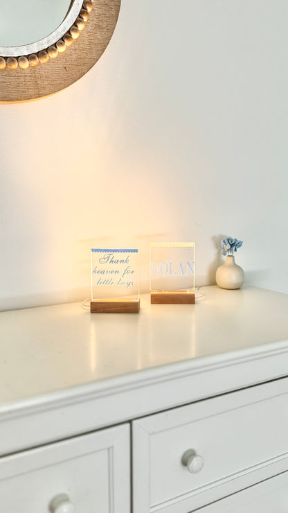 Nightlight with Name Nursery Decor