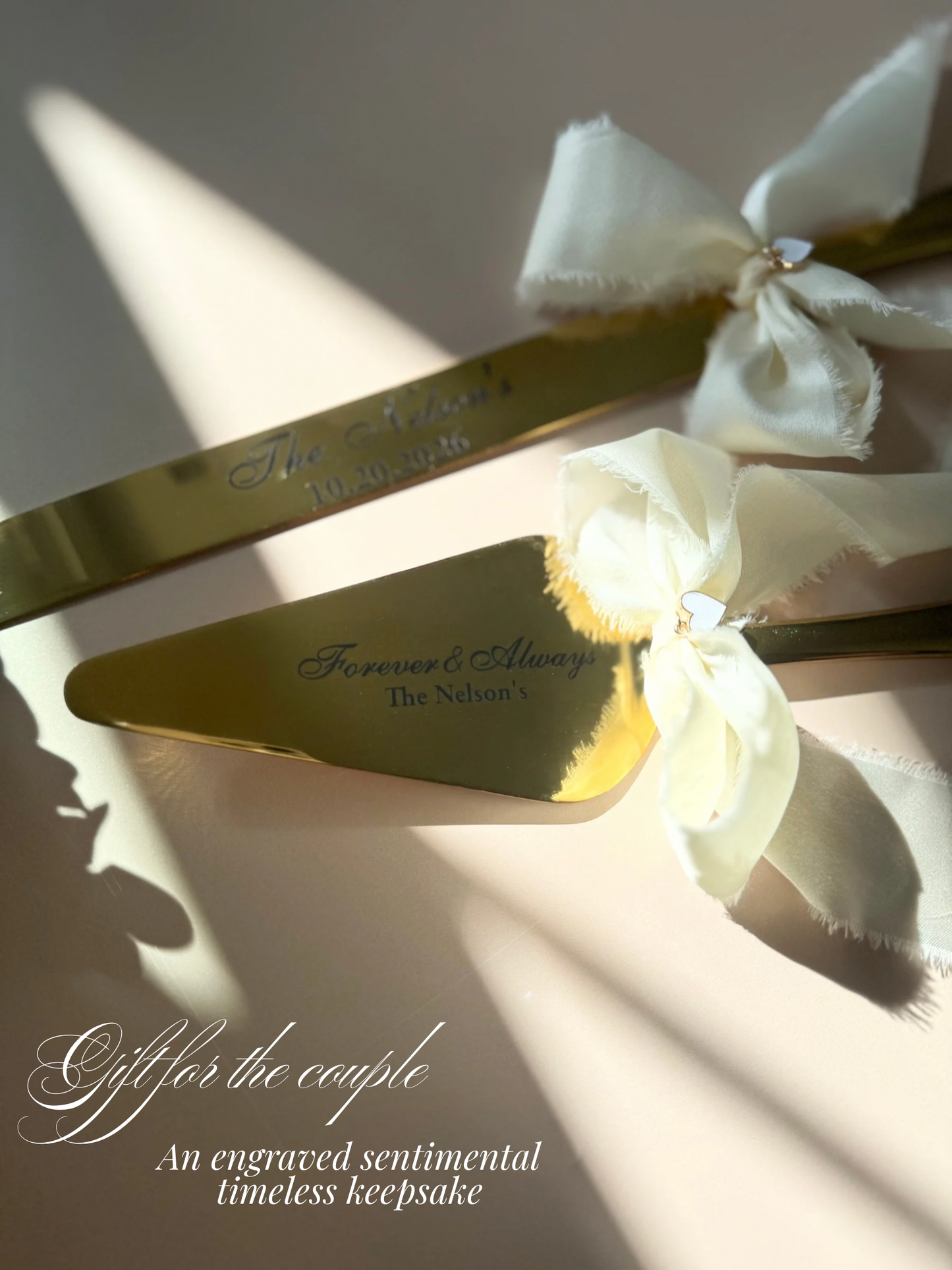 Wedding Cake Cutting Set for Bride Gift for Bridal Shower Keepsake Gift for Luxury Wedding Present to Engaged Couple Gifts with Last Name two-piece wedding cake cutter gold engraved wedding cake knife set engraved custom wedding cake cutting set silver knife set for wedding cake personalized keepsake wedding gift idea for new couple engaged gift for bride to be bridal shower gift idea something blue cornflower blue shade wedding gift for new bride wedding keepsake cutting utensil for cake photo