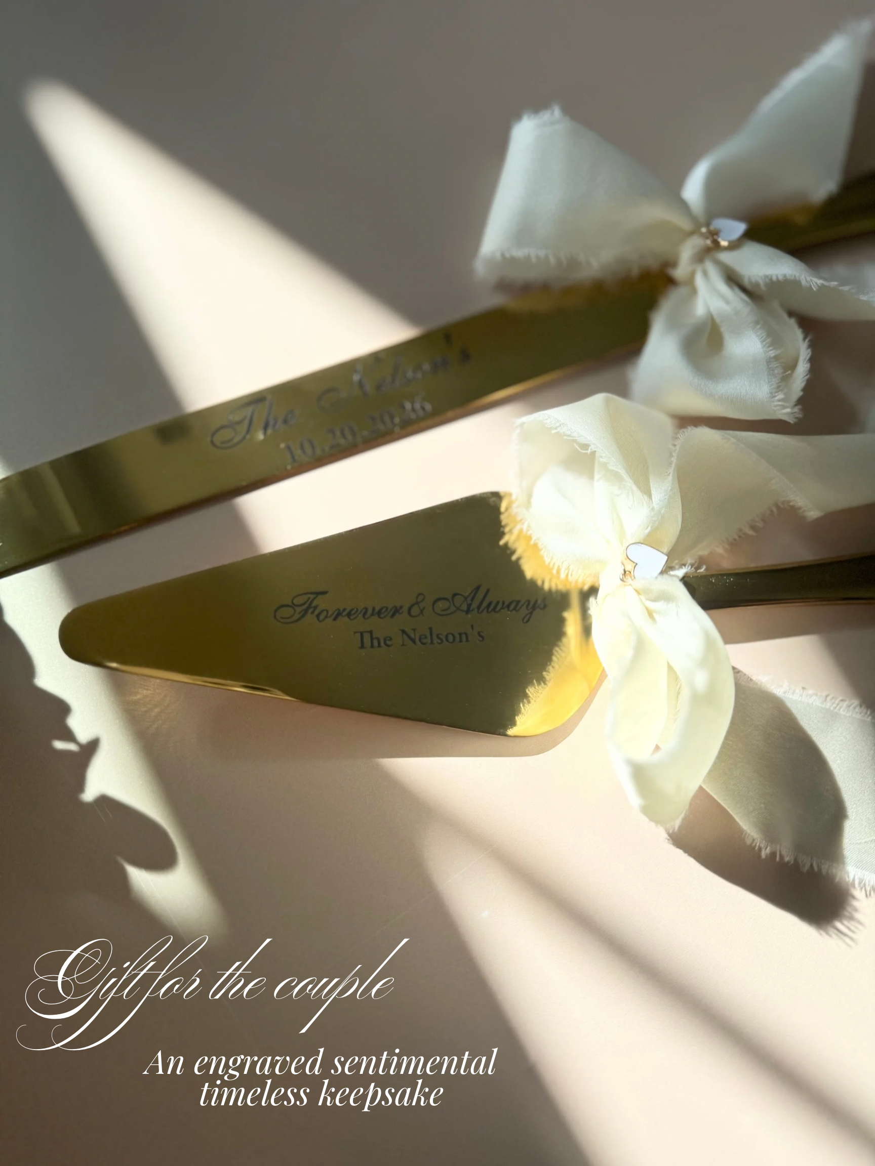 Wedding Cake Cutting Set for Bride Gift for Bridal Shower Keepsake Gift for Luxury Wedding Present to Engaged Couple Gifts with Last Name two-piece wedding cake cutter gold engraved wedding cake knife set engraved custom wedding cake cutting set silver knife set for wedding cake personalized keepsake wedding gift idea for new couple engaged gift for bride to be bridal shower gift idea something blue cornflower blue shade wedding gift for new bride wedding keepsake cutting utensil for cake photo