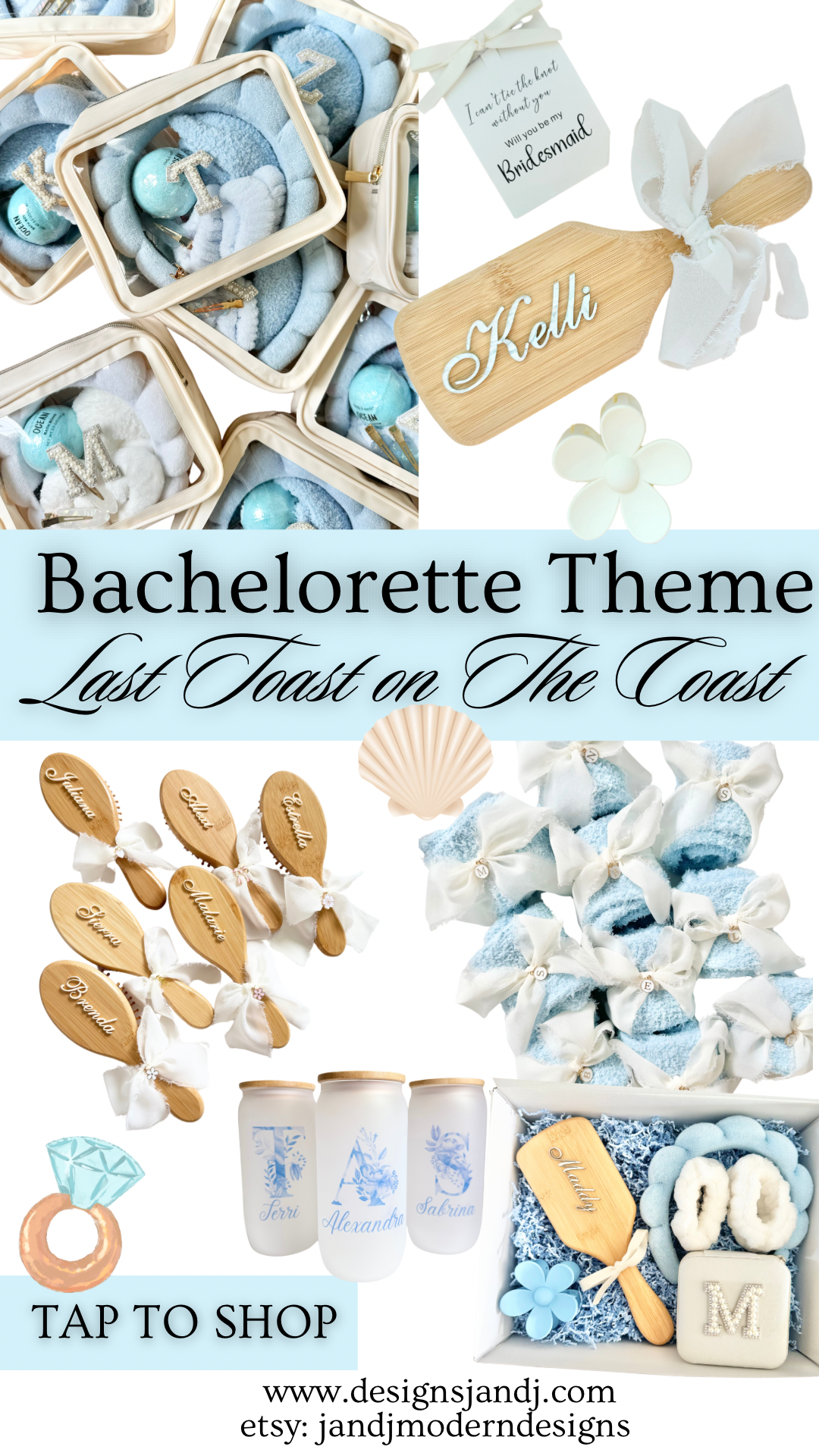 Preppy Girl Trip Gifts for Last Toast on the Coast Bachelorette Party Favor Spa Kit Gift for Blue Theme Party Bags for Beach Wedding Gifts blue them last toast on the coast gift ideas last toast on the coast party decor for bachelorette party gifts for blue theme bachelorette party on cloud nine bachelorette party theme decor something blue gift bag for bride cosmetic goodie bags for personalized party favor beach wedding goody bag blue bridesmaid gifts