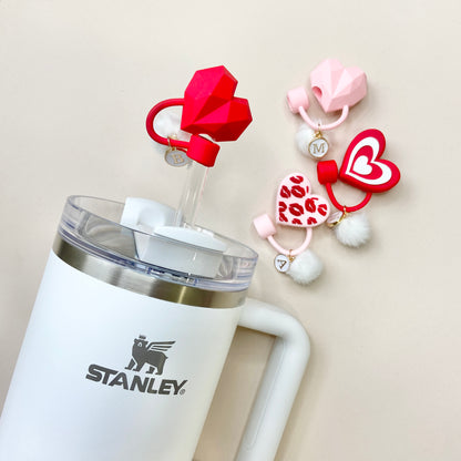 Heart Stanley Straw Cap for 40oz Stanley Quencher Charm Topper