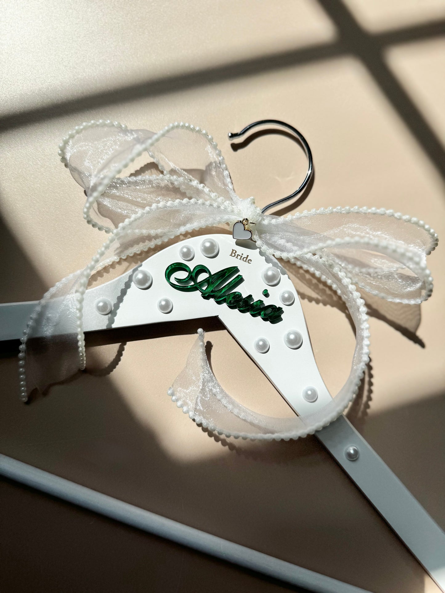 Custom Pearl Hanger for Wedding Dress