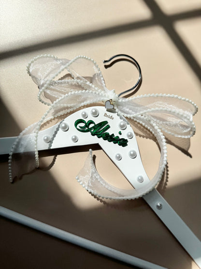 Custom Pearl Hanger for Wedding Dress