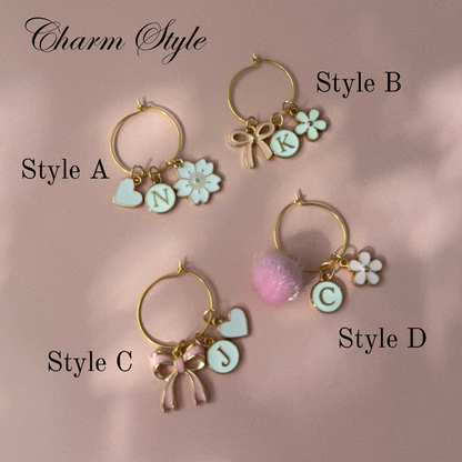 wine charms DIY girls trip gift personalized wine glass charms champagne flute charms custom drink markers bachelorette party wine accessories unique wine charm set fun wine glass identifiers handmade wine tags bridal shower gift idea girls weekend wine decor choose your charm wine charm kit travel wine gift wine night essentials charmed wine glasses DIY wine charm project cute wine glass charms girlfriend gift idea