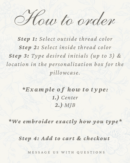 Kids Monogram Pillow Cover