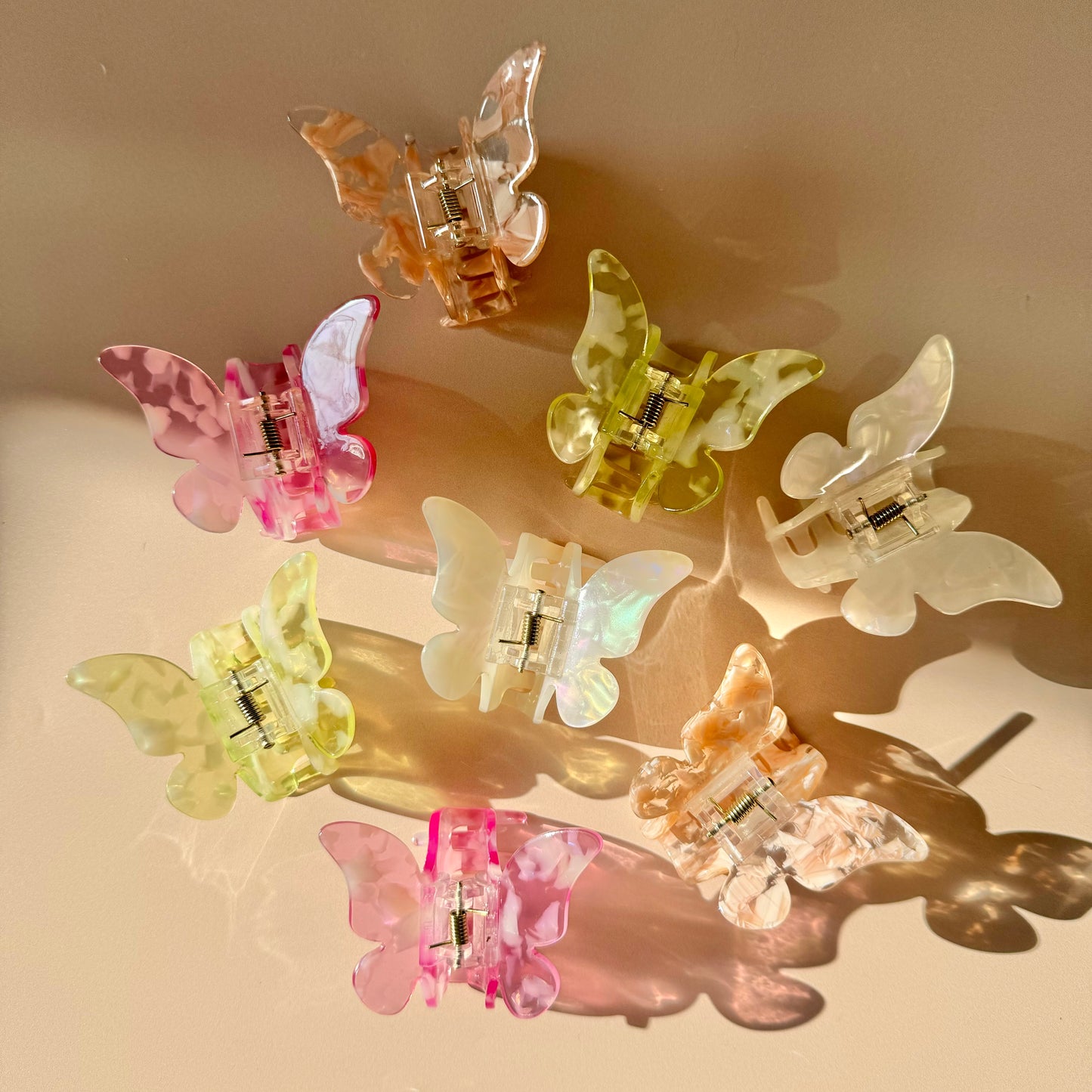 Acetate Butterfly Hair Claw Clips