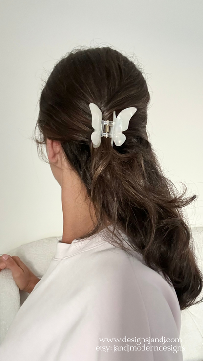 Acetate Butterfly Hair Claw Clips