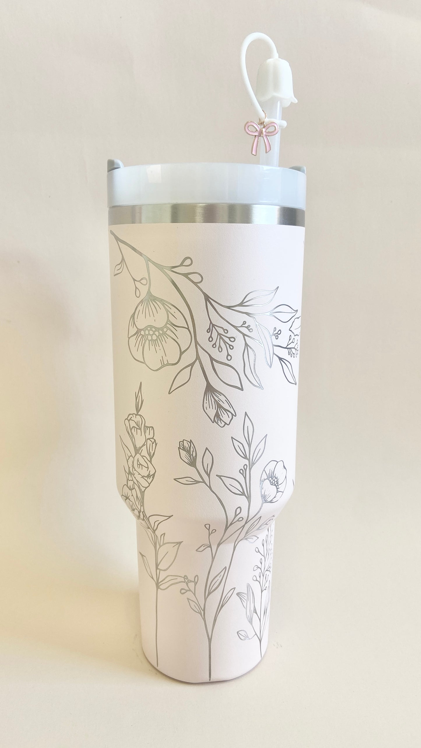 Photo Engraved Tumbler Personalized Water Bottle