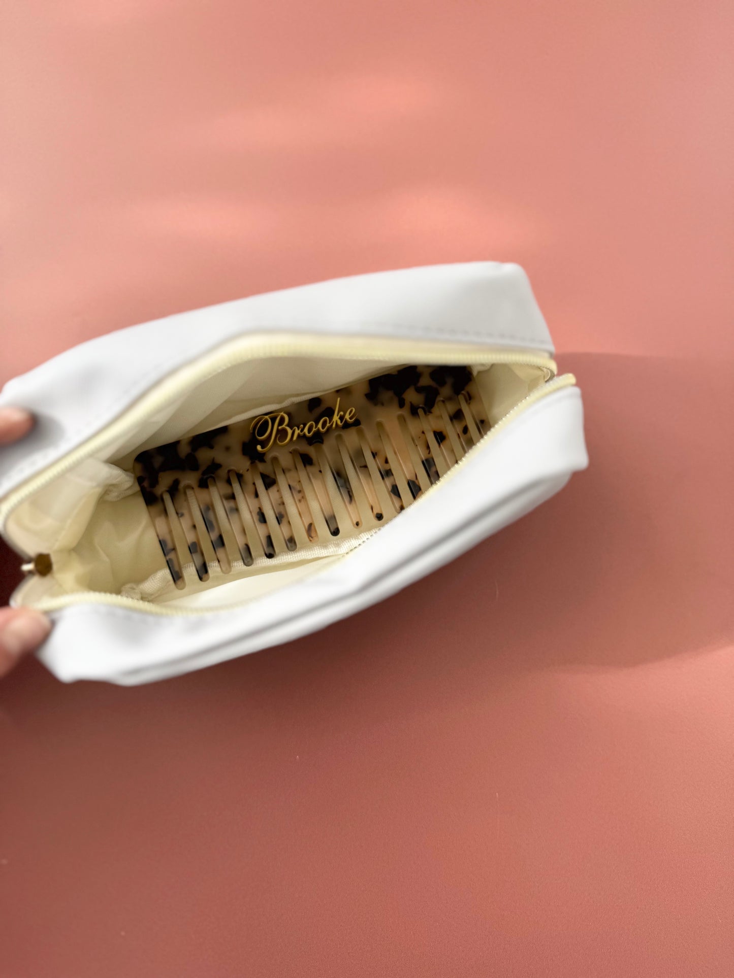 Personalized Tortoise Shell Comb Hair Accessory