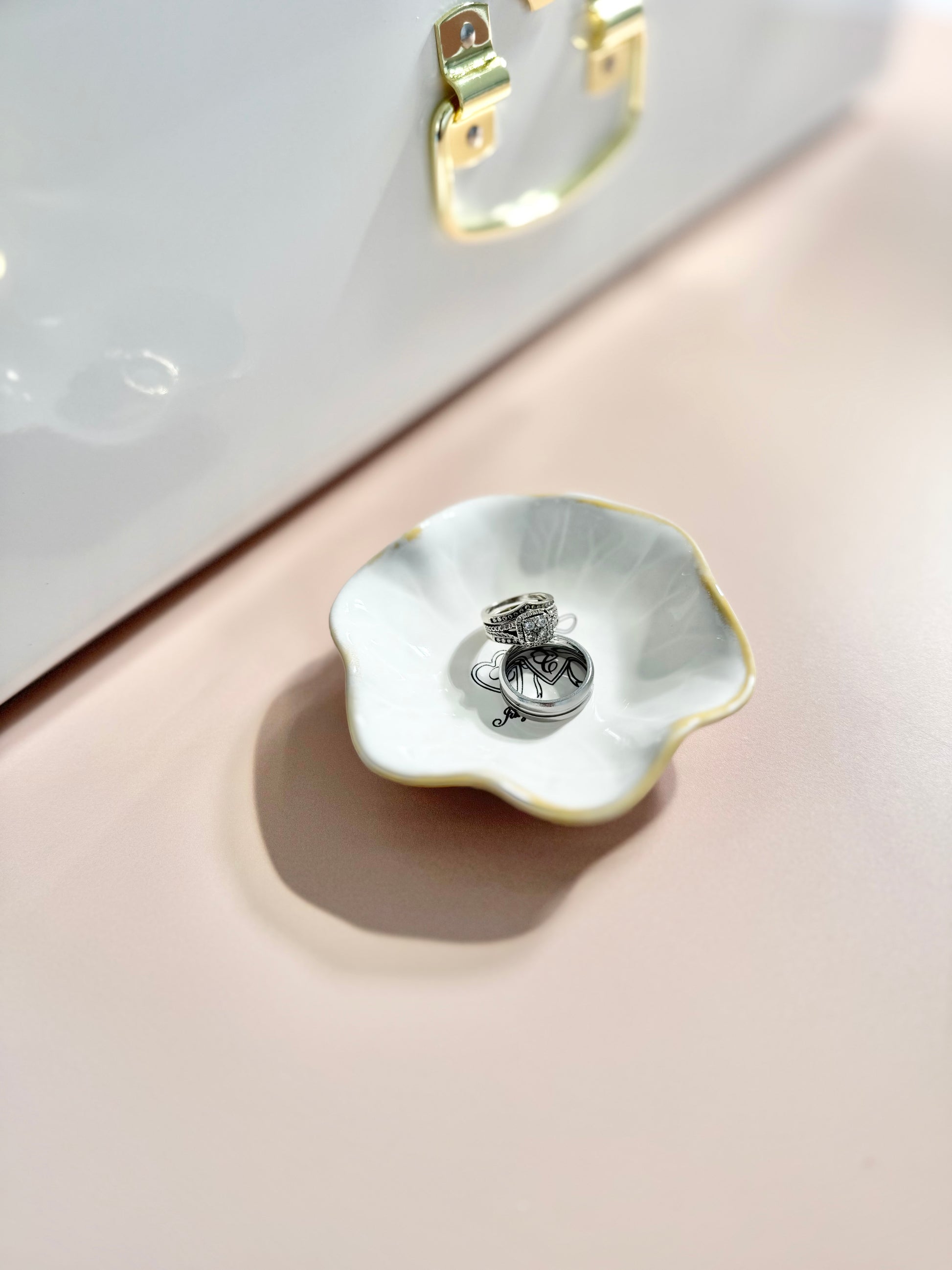 Bride ring dish personalized jewelry holder for engagement gift wedding day keepsake gift to bride from mom best friend engagement party gift bridal shower present engraved ring dish for bride to be elegant jewelry holder for wedding morning bride accessory tray custom name ring dish wedding keepsake jewelry storage gift engagement ring holder newly engaged woman unique wedding gift idea bride proposal gift from maid of honor timeless engagement ring tray for bride to be wedding box ring dish