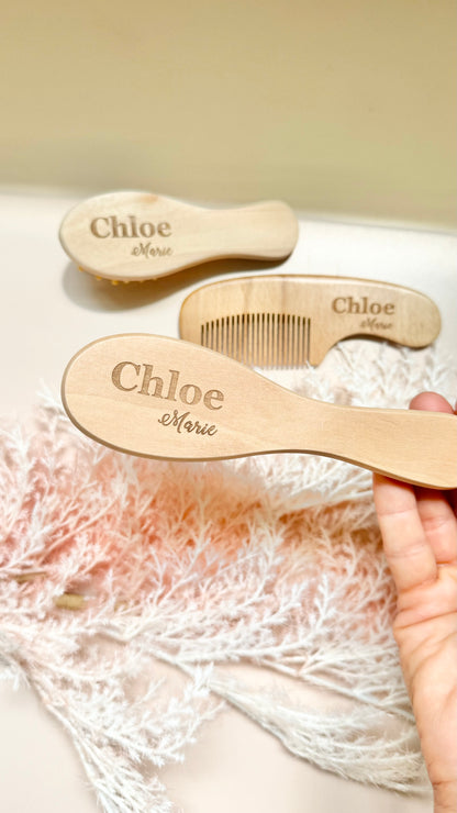 Engraved Hair Brush Baby Girl Keepsake