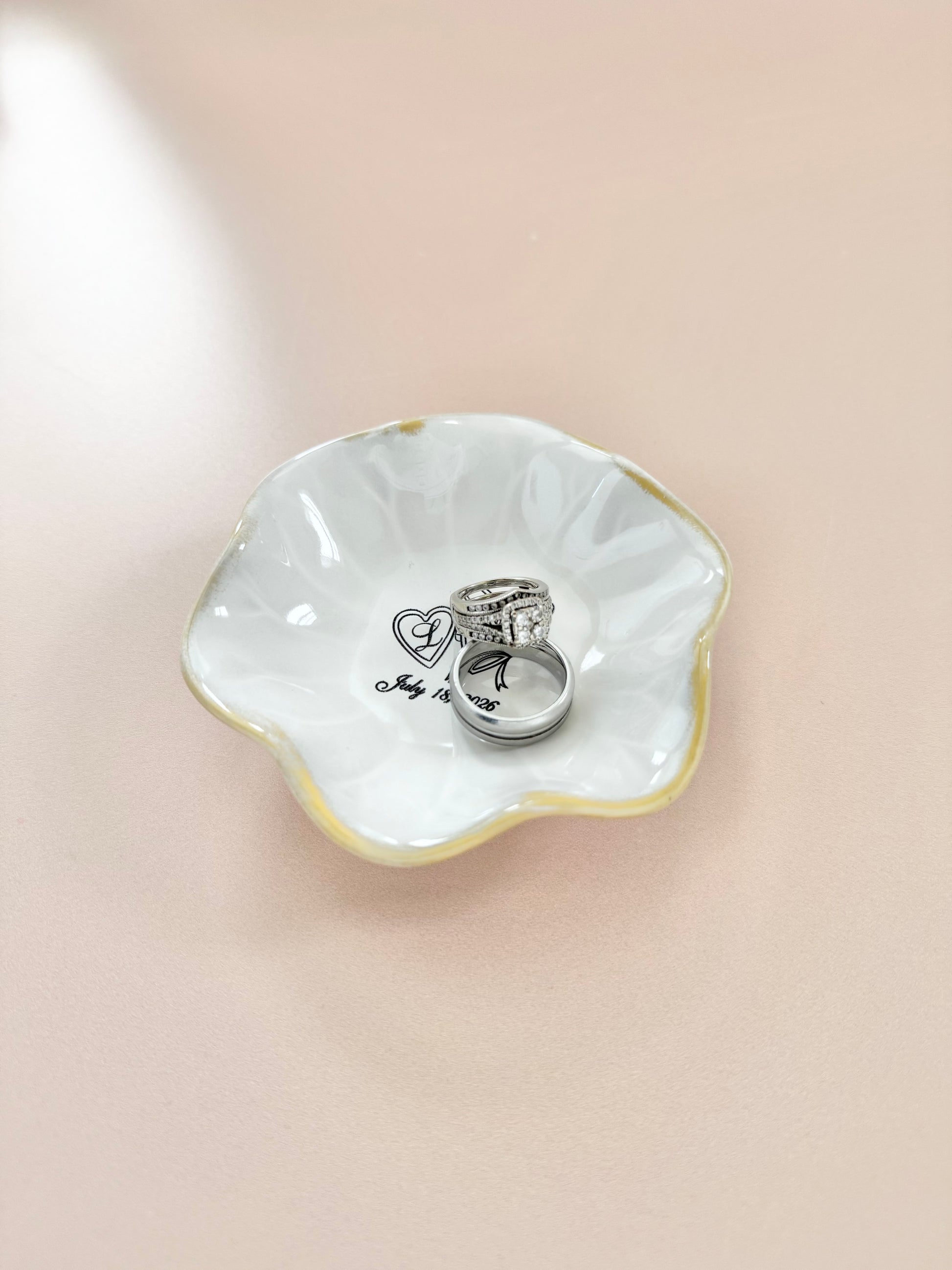 Bride ring dish personalized jewelry holder for engagement gift wedding day keepsake gift to bride from mom best friend engagement party gift bridal shower present engraved ring dish for bride to be elegant jewelry holder for wedding morning bride accessory tray custom name ring dish wedding keepsake jewelry storage gift engagement ring holder newly engaged woman unique wedding gift idea bride proposal gift from maid of honor timeless engagement ring tray for bride to be wedding box ring dish