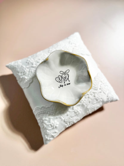 Bride ring dish personalized jewelry holder for engagement gift wedding day keepsake gift to bride from mom best friend engagement party gift bridal shower present engraved ring dish for bride to be elegant jewelry holder for wedding morning bride accessory tray custom name ring dish wedding keepsake jewelry storage gift engagement ring holder newly engaged woman unique wedding gift idea bride proposal gift from maid of honor timeless engagement ring tray for bride to be wedding box ring dish