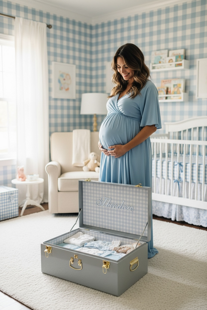 Personalized Keepsake Trunk with Name for Nursery