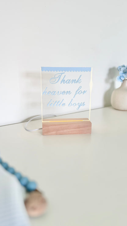 Nightlight with Name Nursery Decor