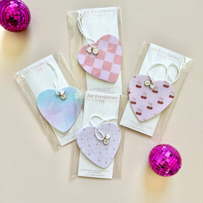 Custom Car Air Freshener Heart Shaped