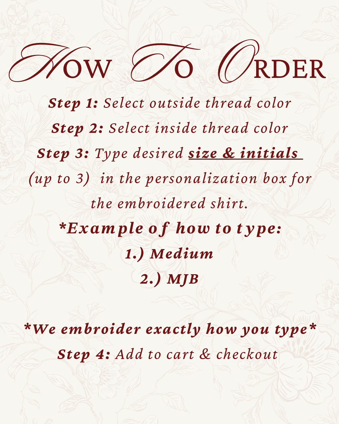 Monogram Embroidered Button Down Oversize Shirt Women