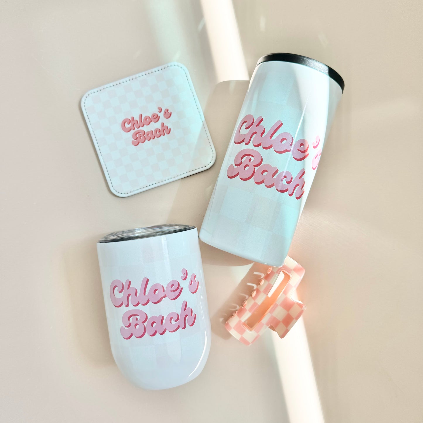 Personalized White Crossbody Bridal Party Gift Bags