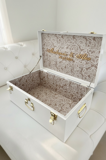 Bride Personalized Keepsake Trunk with Name Wedding Gift