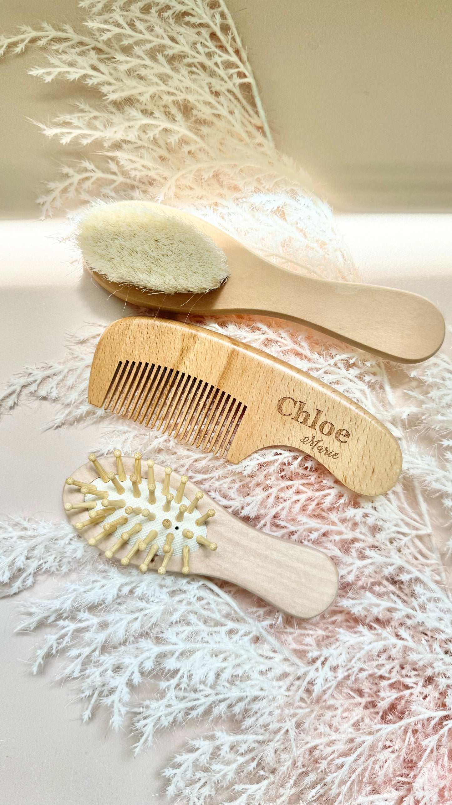 Engraved Hair Brush Baby Girl Keepsake