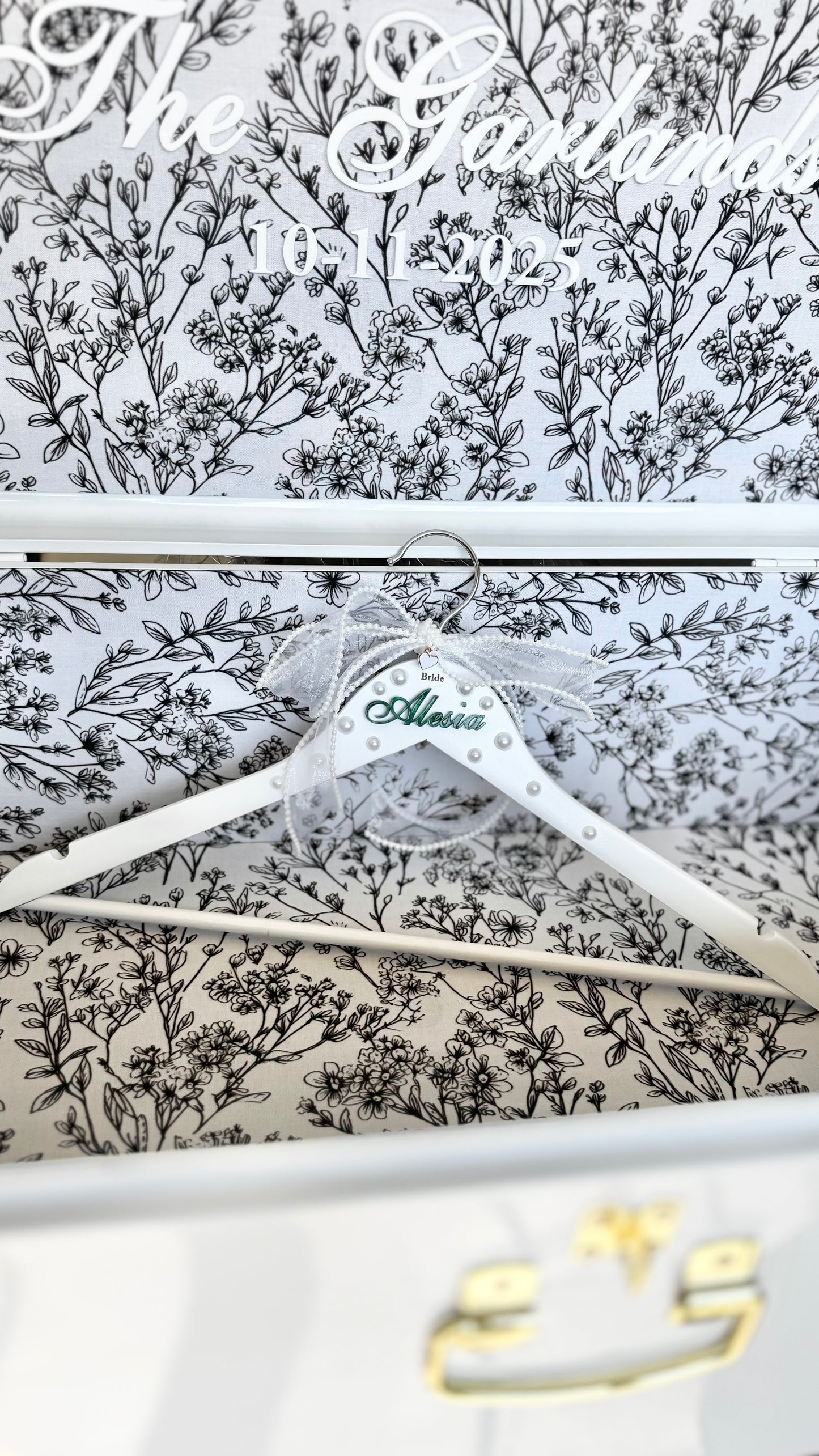 Custom Pearl Hanger for Wedding Dress