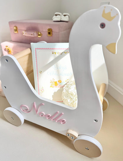 Personalized Doll Carriage Swan