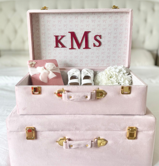 Keepsake Trunk with Name Baby Girl Memory Box Chest for Toddler Girl Pink Nursery Decor for Girl Baby Shower Gift for Baby Clothes Storage Personalized Wooden Baby Keepsake Box Baby Name Gift for Newborn Baby Gift for First Time Parents Heirloom Baby Gift for granddaughter Keepsake Personalized   Baby Keepsake Box Gift Box for New Born Baby Gift for First Born Daughter Gift for New Parents Gift for Baby Shower keepsake trunk pink with bows memory box for baby gift pink box with name for girl