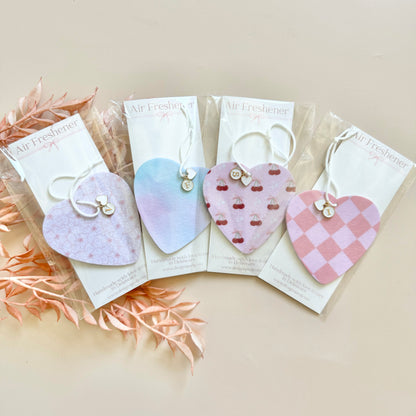 Custom Car Air Freshener Heart Shaped