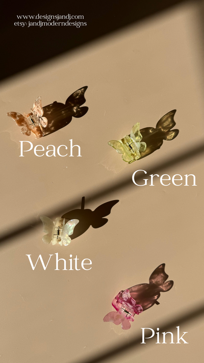 Acetate Butterfly Hair Claw Clips