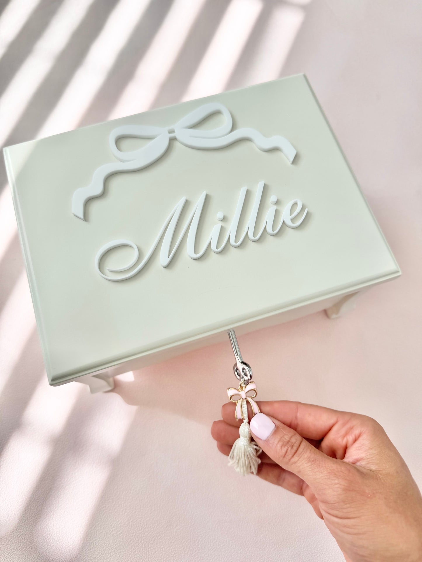 Musical Jewelry Box for Girl Keepsake for Toddler First Birthday Gift for Niece Baby Shower Newborn Girl Gift with Name for Granddaughter memory box for girl baptism gift for goddaughter from godmother gift for daughter Christmas gift for little girl This personalized musical ballerina jewelry organizer keepsake box for little girls is the best baby shower gift idea for young girl Christmas gift idea for niece birthday gift idea for daughter Easter girl Tween gift idea for first birthday toddler gift idea 