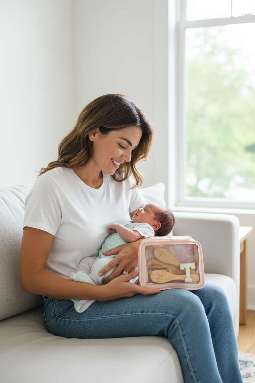 Engraved Hair Brush Baby Girl Keepsake