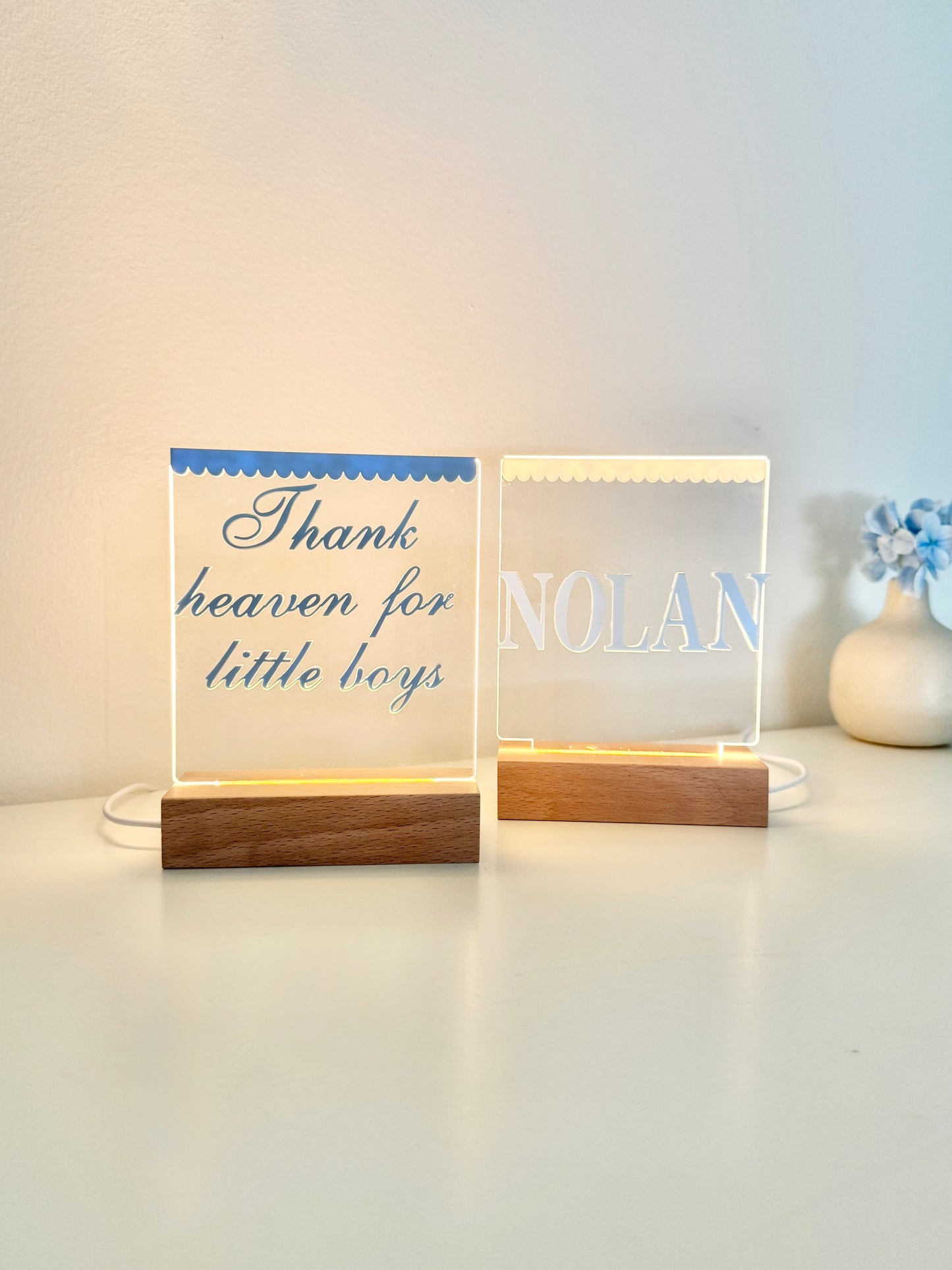 Nightlight with Name Nursery Decor