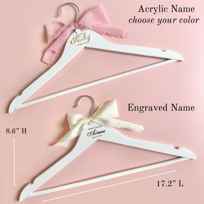 Personalized Wedding Dress Hanger