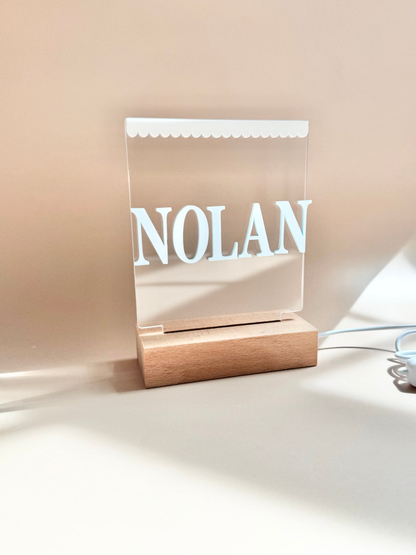 Nightlight with Name Nursery Decor