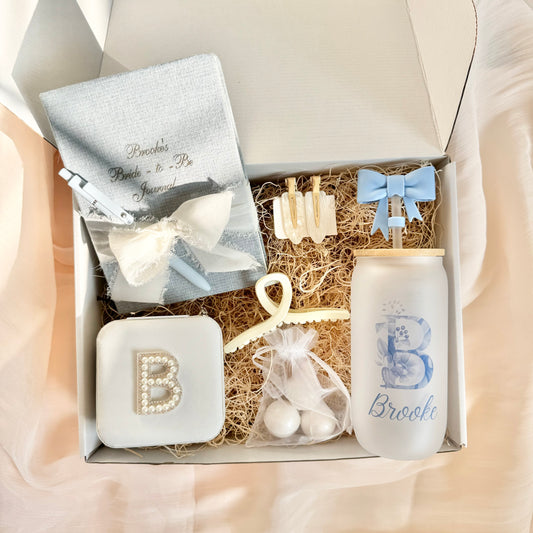 bridal shower gift set bride to be gift for engagement party gift idea for bridal gift basket filler idea unique bride to be gift engagement gif set something blue for bride bride gift from bridesmaids on wedding day gift idea for bride Bride to Be Cosmetic Bag for Bride on Wedding Day Gift Bridal Shower Gift Basket for Bride Gift Box Wedding Shower Gift for Engagement honeymoon gift set for bride to be engagement party unique gift idea for new bride to be gift from bridesmaid gift basket for bride gift