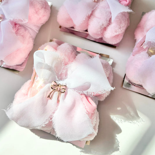 Coquette Bow Pink Makeup Pamper Party Favor