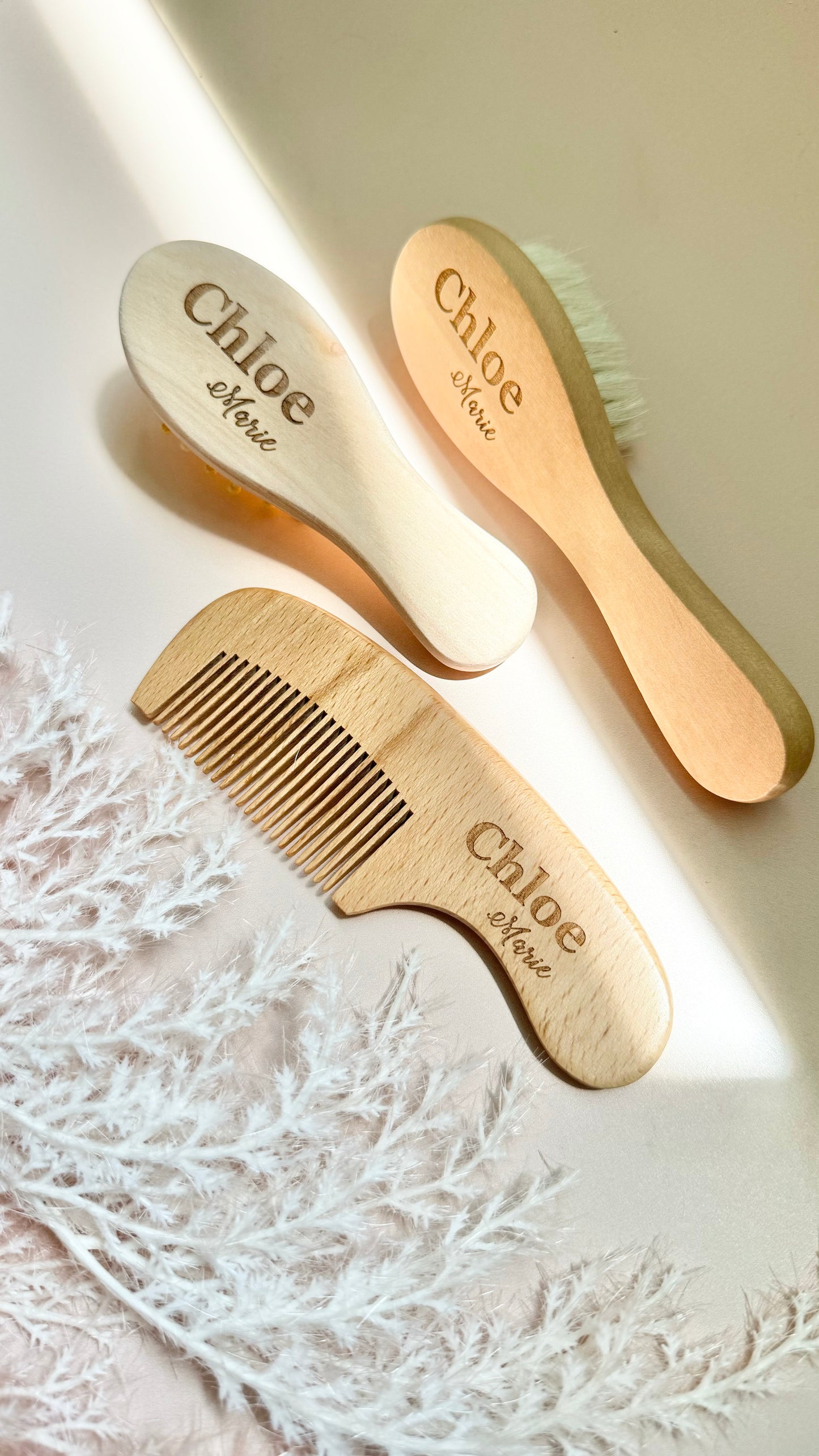 Engraved Hair Brush Baby Girl Keepsake