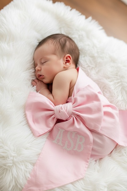 custom monogram baby sash with embroidered initial personalized newborn bow photoshoot prop embroidered initial baby sash for hospital outfit custom baby name sash for newborn photo baby bow sash for swaddle photo newborn hospital outfit monogram bow baby girl monogram sash embroidered bow baby boy personalized initial sash photoshoot custom embroidered baby sash keepsake newborn photo baby sash baby shower gift monogram sash fabric baby sash with custom initial newborn photography prop baby bow